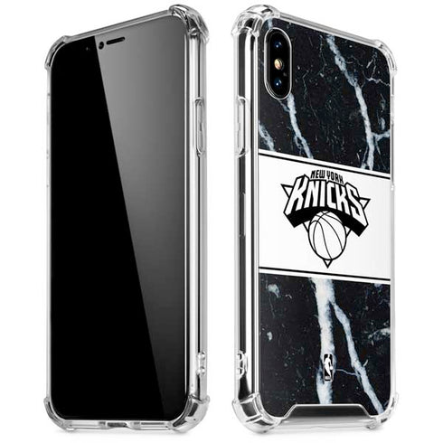 NBA New York Knicks Marble iPhone XS Max Clear Case
